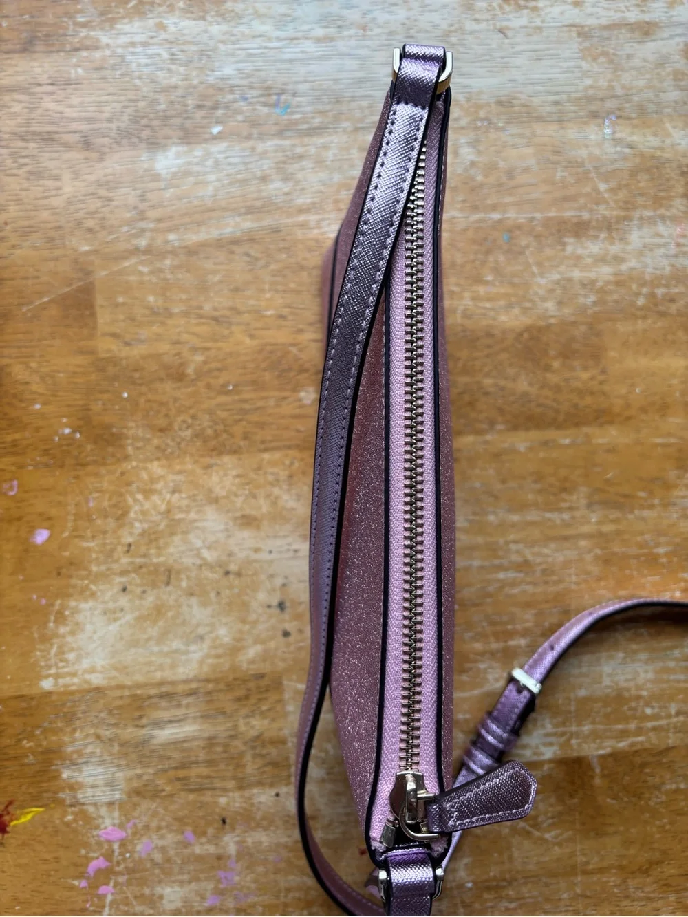 Kate Spade Rose Pink Glitter & Blush Crossbody Bag - Picture 7 of 12